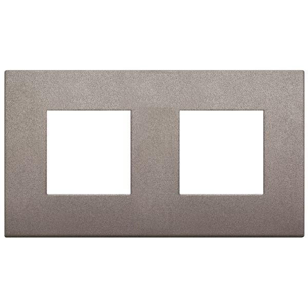 Plate 4M (2+2x71) metal matt titanium image 1