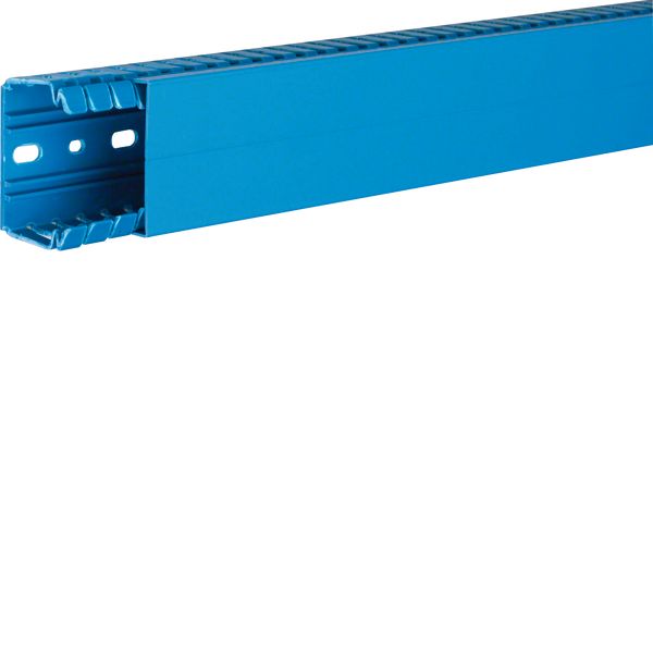 Slotted panel trunking made of PVC BA7 40x60mm blue image 1