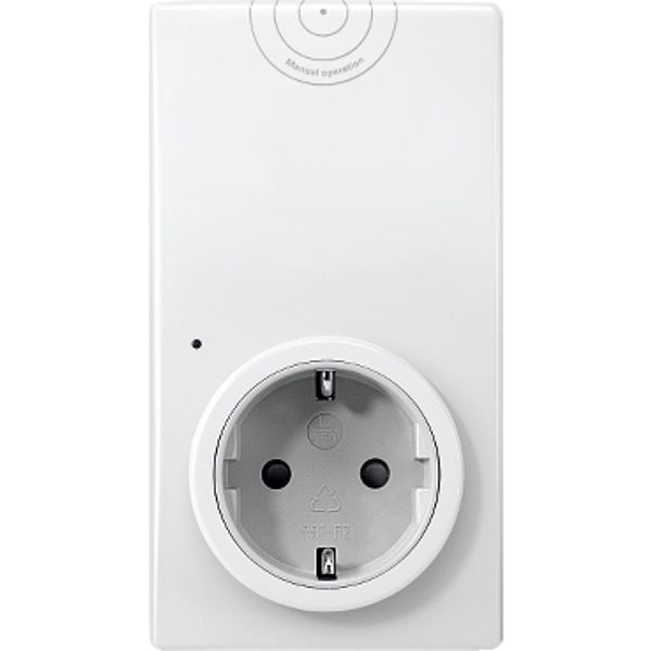 CONNECT radio plug adapter, switch, polar white image 2
