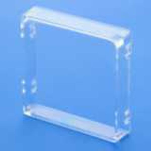 Protective cover for DIN48x48mm device, hard plastic (shallow) image 1