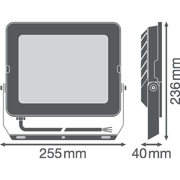 FLOODLIGHT COMPACT 90W 865 SYM 100 BK image 15