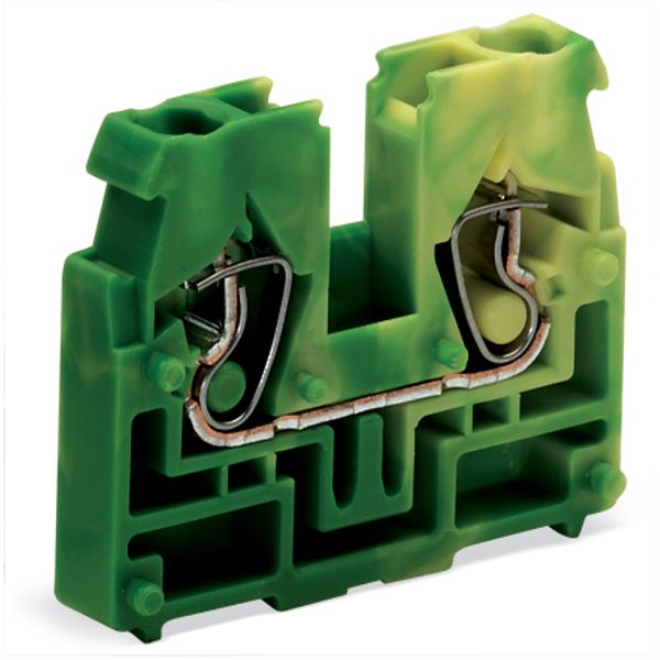 2-conductor end terminal block without push-buttons with fixing flange image 3