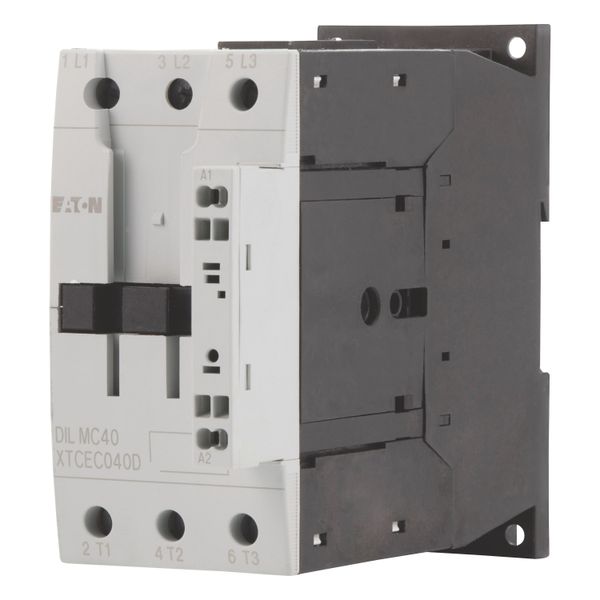 Contactor, 3 pole, 380 V 400 V 18.5 kW, 230 V 50 Hz, 240 V 60 Hz, AC operation, Spring-loaded terminals image 4