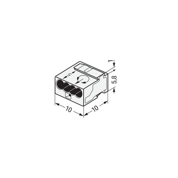 MICRO PUSH WIRE® connector for junction boxes for solid conductors max image 7