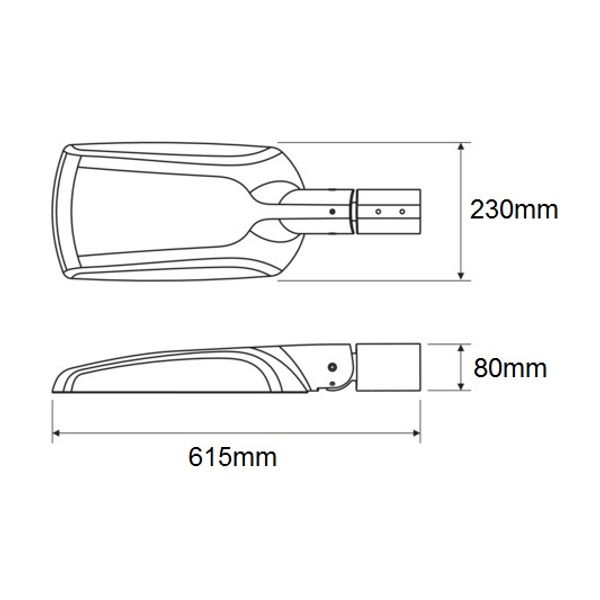 TRAFFIK R LED 36W 4650lm/740 IP66 O32 grey image 5