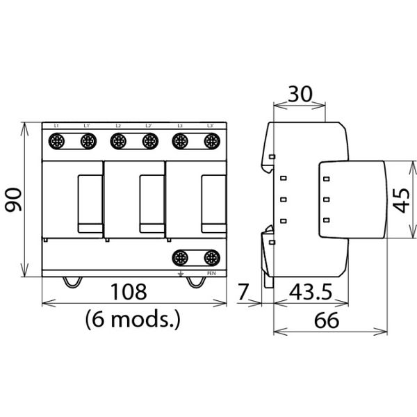 Multipole DEHNventil modular  type 1 and type 2 according to EN 61643- image 2