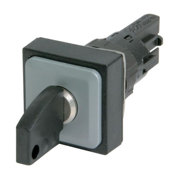 Key-operated actuator, 3 positions, black, momentary image 3