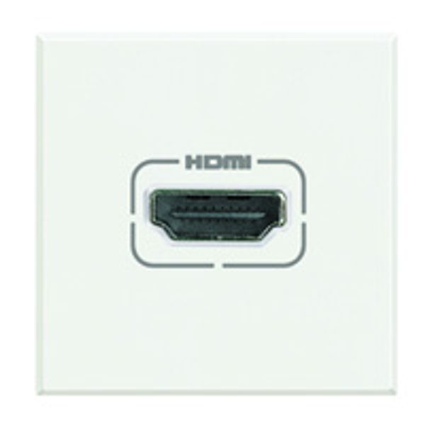 HDMI preconnected socket Axolute 2 modules white image 1