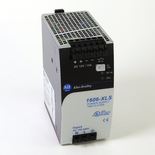 Allen-Bradley, 1606-XLS180B, Performance Power Supply, 10-12V/12-15V DC, 180 W, 120/240V AC Input Voltage image 1