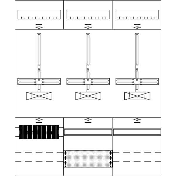 KA4028Z Meter panel, Field width: 3, Rows: 0, 900 mm x 750 mm x 160 mm, IP2XC image 5