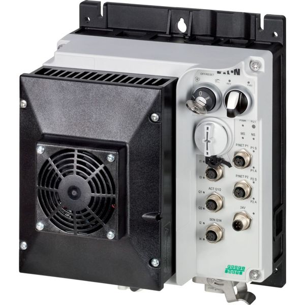 Speed controllers, 8.5 A, 4 kW, Sensor input 4, Actuator output 2, 400/480 V AC, PROFINET, HAN Q4/2, with braking resistance, with fan image 1
