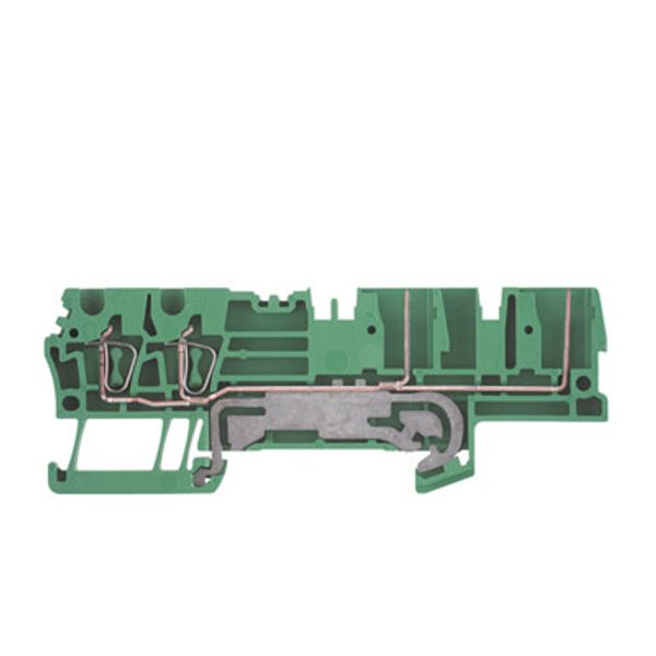 PE terminal, Tension-clamp connection, 2.5 mm², 500 V, 32 A, Number of image 1