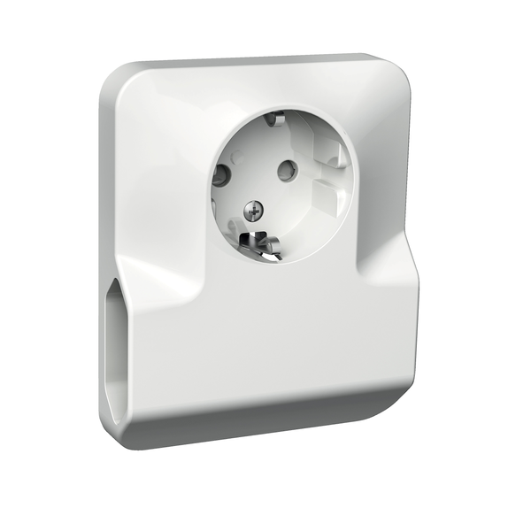 Exxact triple socket-outlet combi 1xSchuko + 2xEuro screwless white image 4