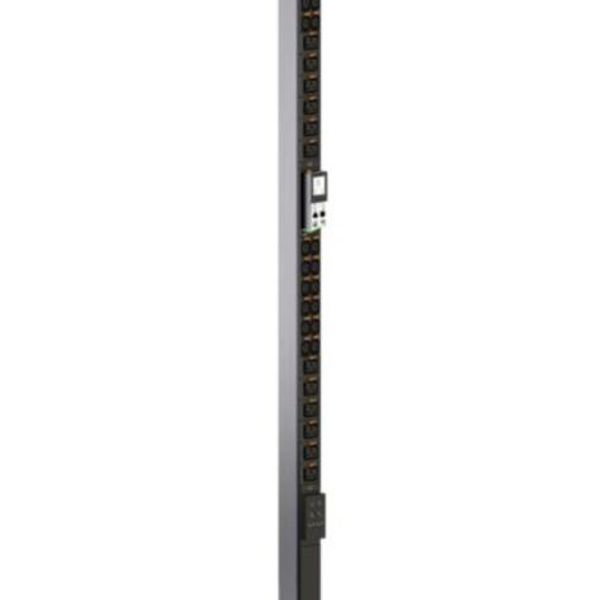 Intelligent PDU, metered (Node version), Zero-U, 1 phase 32A, 24 HD C13 outlets + 12 C19 outlets, with cord locking image 1