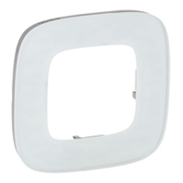Plate Valena Allure - 1 gang - white glass image 1