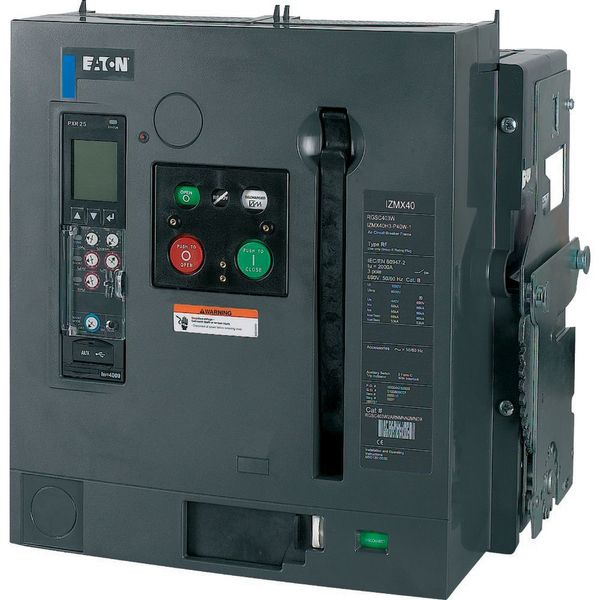 Circuit-breaker, 3 pole, 1000A, 85 kA, Selective operation, IEC, Withdrawable image 3