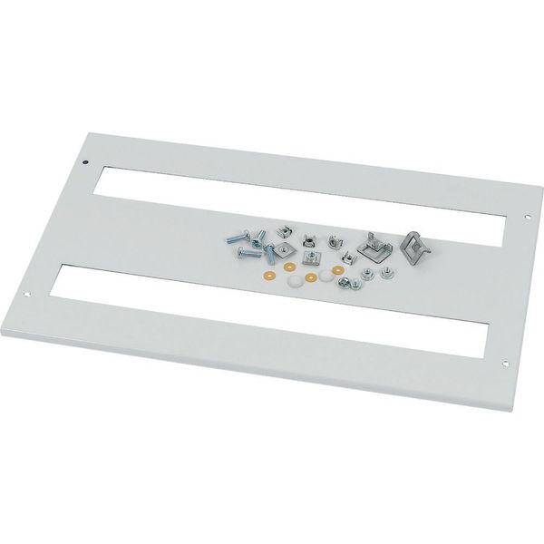 Front cover, +mounting kit, for FAZ, vertical, HxW=200x600mm, grey image 6