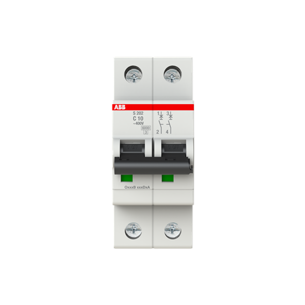 S202-C16 MTB Miniature Circuit Breaker - 2P - C - 16 A image 1