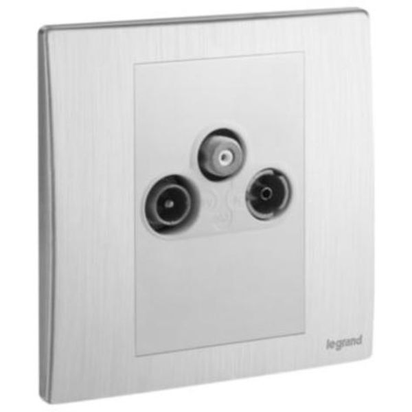 281157BA Mallia Senses 1 gang TV-R-SAT socket outlet image 1