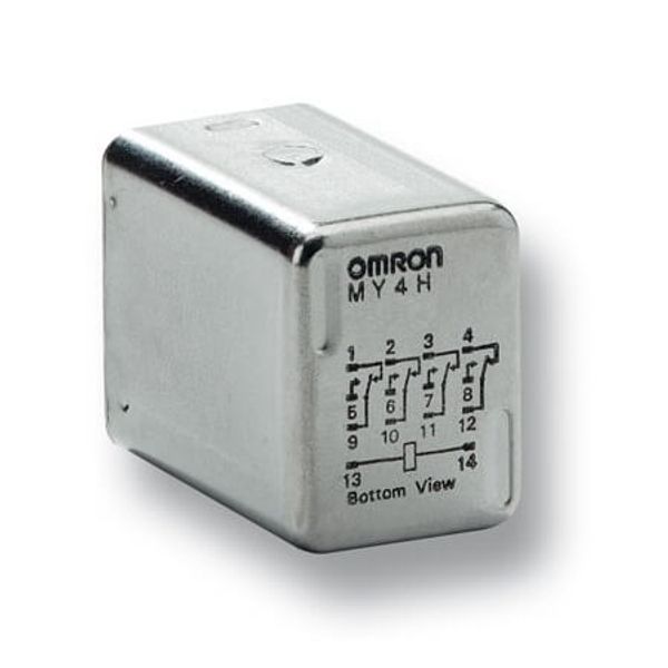 Relay, plug-in, 14-pin, 4PDT, 3 A, hermetically-sealed image 1