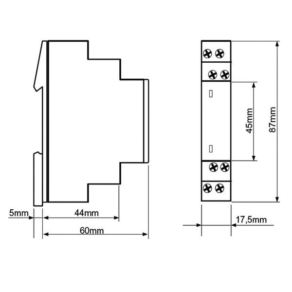 Modular high-inrush-relay series ALEXA, 1 NO, 230V AC image 5