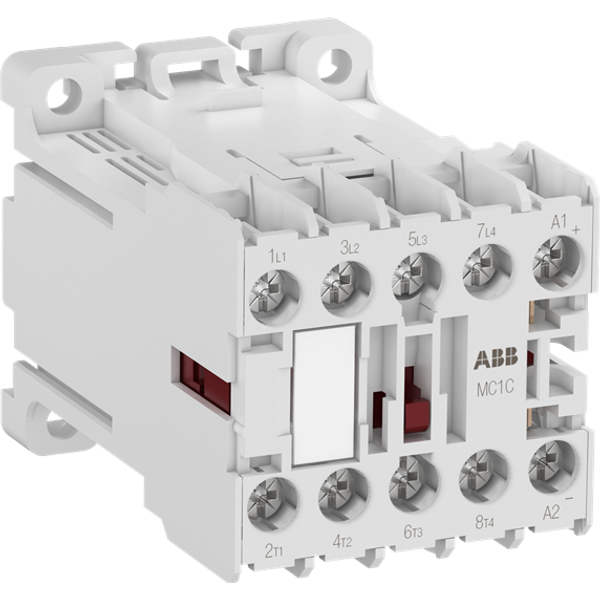 MC1A301ATM Mini Contactor 60 Hz 208 ... 220 V AC - 3 NO - 0 NC - Screw Terminals image 3