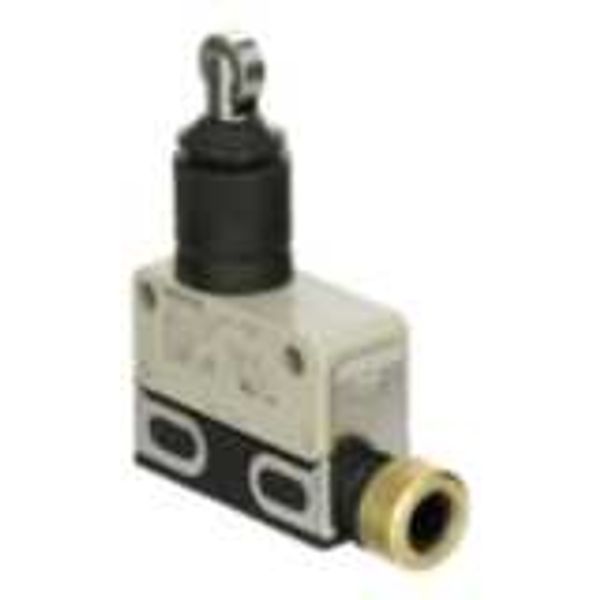 Limit switch, slim sealed, screw terminal, general purpose, roller plu image 1