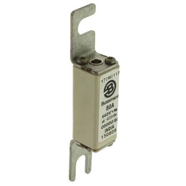 Fuse-link, high speed, 16 A, AC 660 V, size 0000, 18 x 19 x 100 mm, gR, UL, visual indicator image 3