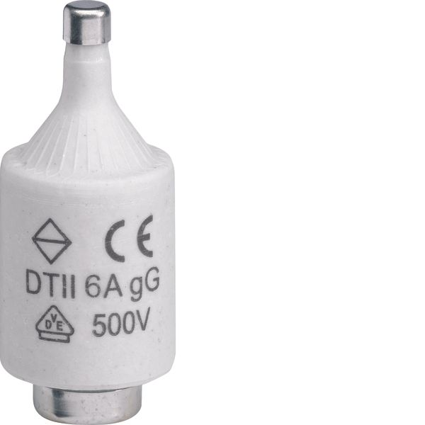 Fuse-link DII 6/10A 500V gG with indicator image 1