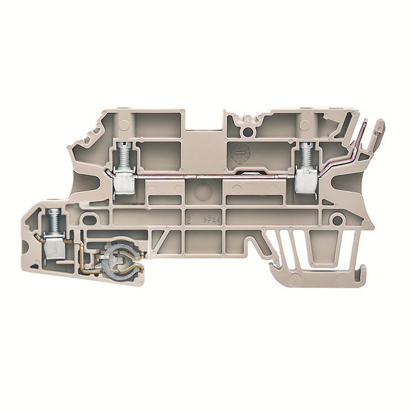 PE terminal, Screw connection, 2.5 mm², 24 A, Number of connections: 4 image 1