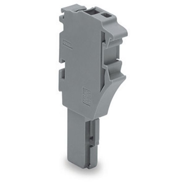 1-conductor female connector Push-in CAGE CLAMP® 4 mm² gray image 2