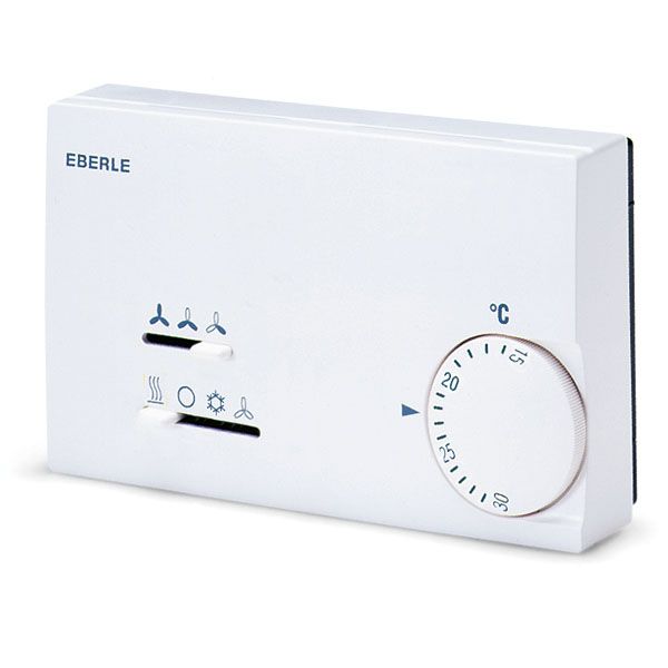 Climate controller 15-30C, AC 230V, 1 changeover 3A, H/K, fan S/M/L 6A, on/off/H/K/L image 1