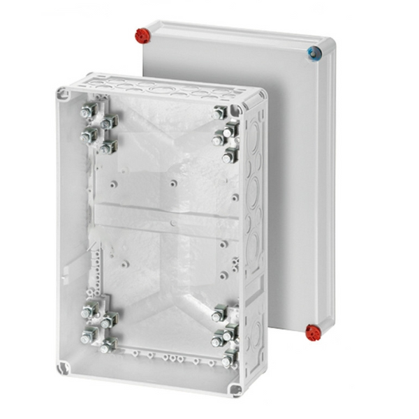 Junction box with terminals, 4-pole for_Cu up to 70mm2, IP 65, grey RAL 7032 (HPL3900226) image 1