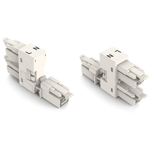 h-distribution connector 2-pole Cod. A white image 3