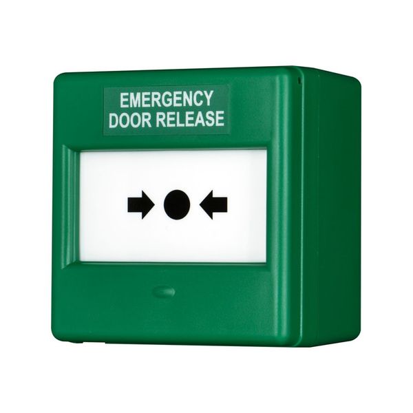 CXM/CO/P/G/BB GREEN CALLPOINT EMER DOOR image 1
