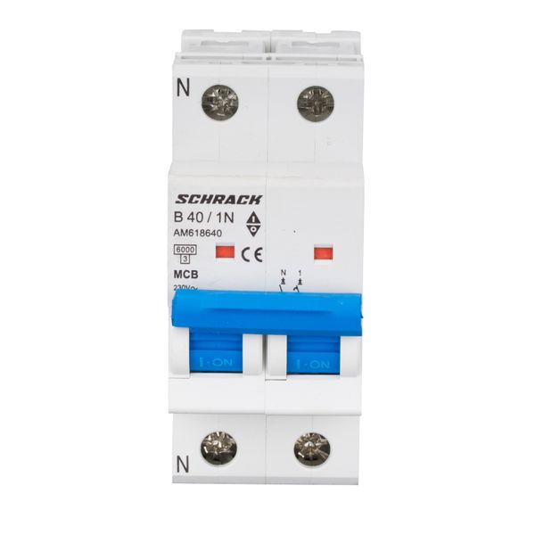 Miniature Circuit Breaker (MCB) AMPARO 6kA, B 40A, 1+N image 2