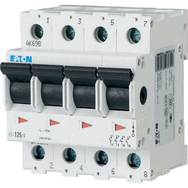 Main switch, 240/415 V AC, 125A, 4-poles image 4
