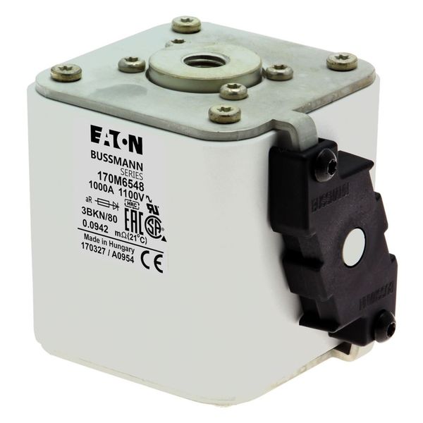 Fuse-link, high speed, 1000 A, AC 1100 V, size 3, 76 x 92 x 83 mm, aR, IEC, UL, single indicator image 6