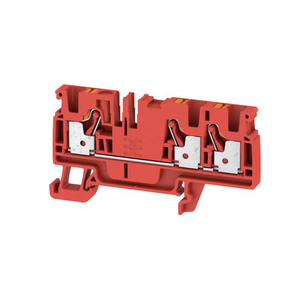 Feed-through terminal block, PUSH IN, 4 mm², 800 V, 32 A, Number of co image 1