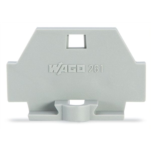End plate with fixing flange gray image 4