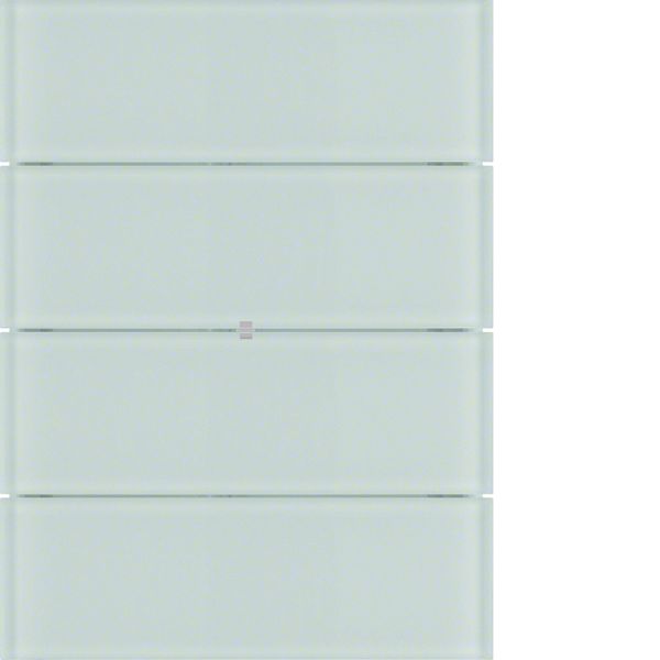 B.IQ push-button 4gang comf, KNX - B.IQ, glass p. white image 1