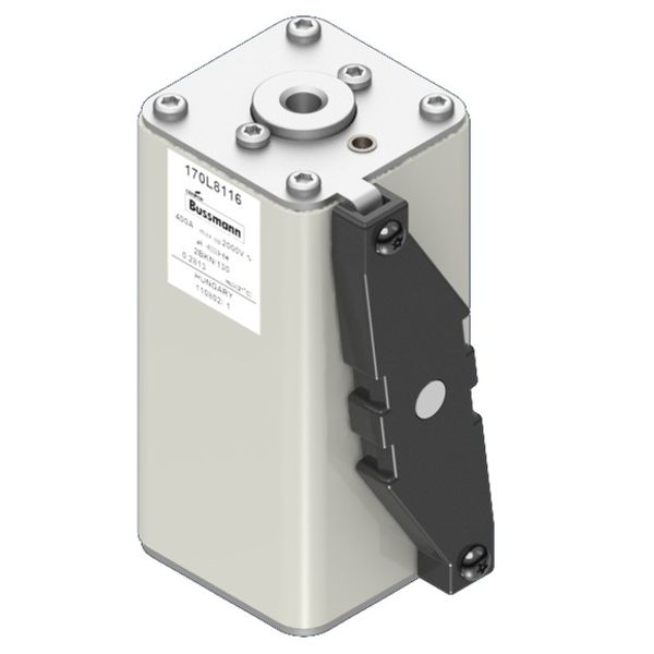 Fuse-link, high speed, 400 A, AC 2000 V, Size 2, 59 x 77 x 130 mm, aR, IEC, single indicator image 2