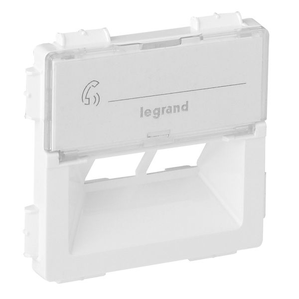 Cover plate Valena Life - double RJ 45 socket cover - white image 1