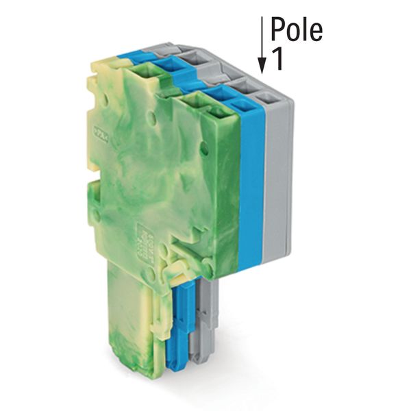 2-conductor female connector Push-in CAGE CLAMP® 1.5 mm² green-yellow/ image 2