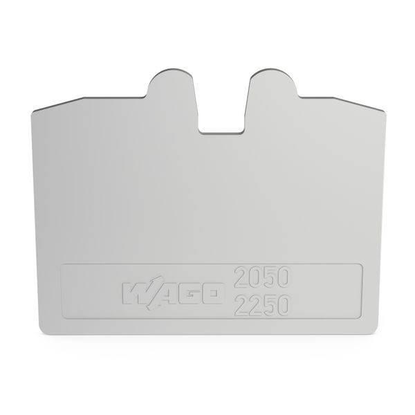End and intermediate plate 1.1 mm thick gray image 1