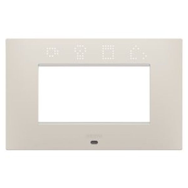 EGO SMART PLATE - IN PAINTED TECHNOPOLYMER - 4 MODULES - NATURAL BEIGE - CHORUSMART image 1
