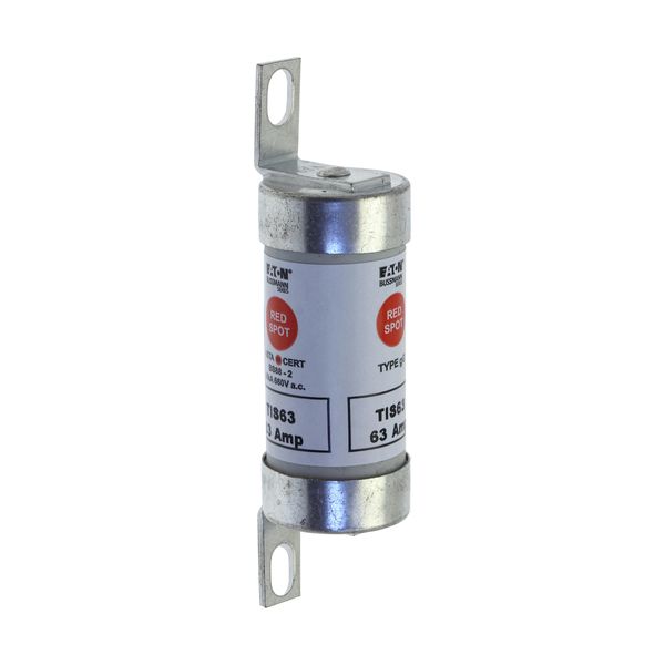 Fuse-link, LV, 63 A, AC 660 V, DC 460 V, BS88/A3, 22 x 86 mm, gL/gG, BS image 25