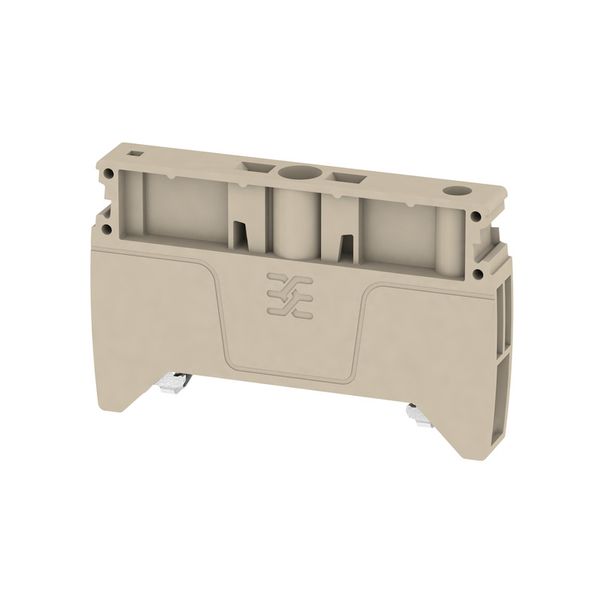 End bracket, Wemid, dark beige, Rail: TS 35, Snap-on image 3