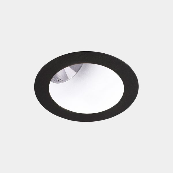 Downlight Play Deco Asymmetrical Round Fixed 17.7W LED neutral-white 4000K CRI 90 45.3º PHASE CUT Black/White IP54 1378lm image 1