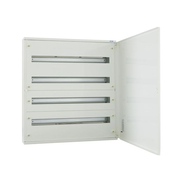 Complete surface-mounted flat distribution board, white, 24 SU per row, 4 rows, type C image 6